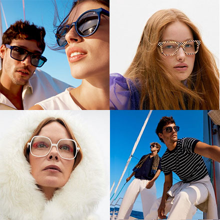 Entia People wearing entia glasses and sunglasses